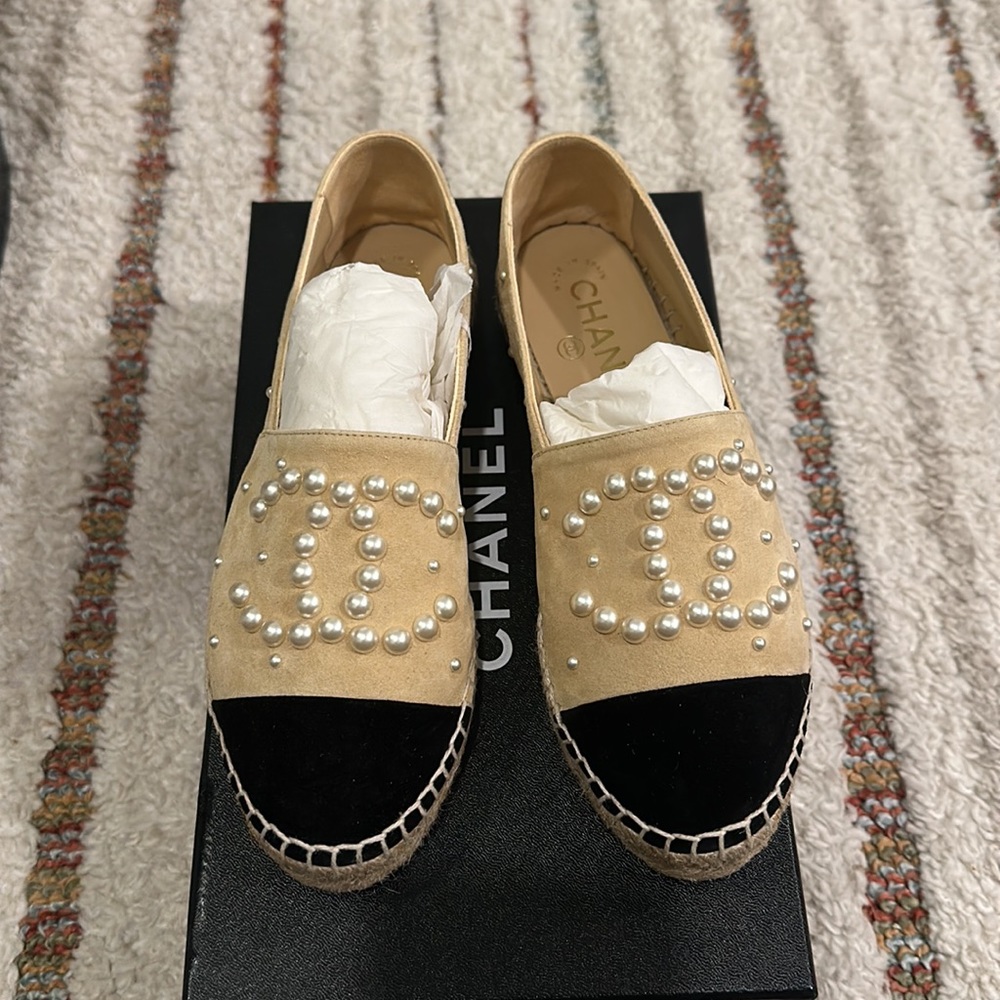 Chanel Pearl Espadrilles